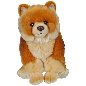 Gipsy Peluche - Chiens Réalistes Assis - Peluche Loulou De Poméranie -... pas cher
