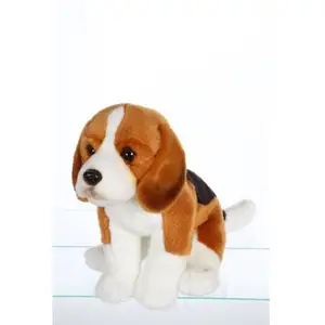 Comparateur de prix : Peluche Chien Beagle - Gipsy Toys - Assis, 25 Cm Marron