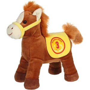 Gipsy Toys - Race Poneez Sonore n°3 - 22cm - Marron Dossard Jaune pas cher
