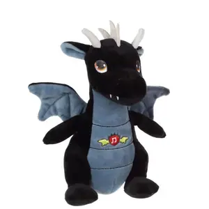 GIPSY Toys - Dragon sonore 20 cm Noir - Peluche pour Enfant - 071617 pas cher
