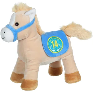 Gipsy Toys - Race Poneez Sonore N°14 - 22cm - Beige Dossard Bleu Beige pas cher