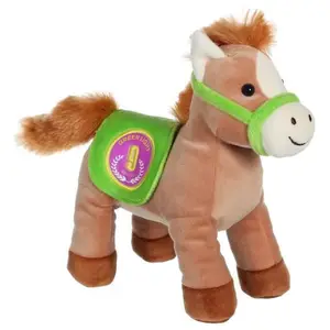 Gipsy Toys - Race Poneez Sonore n°9 - 22cm - Marron Dossard Vert pas cher