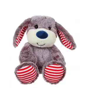 Gipsy Toys - Peluche Les Marinières - Chien - 24 Cm - Marron Rayures Rouges Marron pas cher