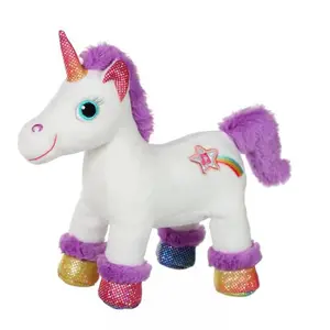 Gipsy Toys - Peluche Lica Bella Sonore - 22 Cm - Blanc & Violet Blanc pas cher