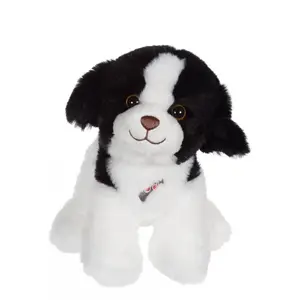 Gipsy Toys - Dogz & Kats Sonores - Peluche - 18 cm - Chien - Noir & Blanc pas cher