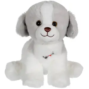 Gipsy Toys - Dogz & Kats Sonores - Peluche - 18 Cm - Chien - Gris Gris pas cher