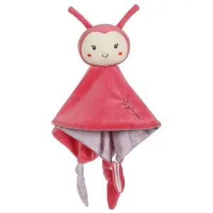 Gipsy Carré Doudou "Bamboo" Coccinelle - 24 cm s/carte pas cher