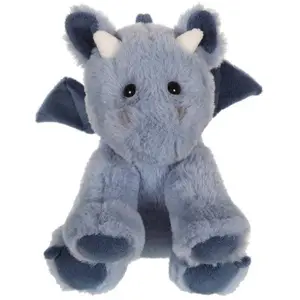 Gipsy Toys - Dragon Trendy en Peluche - 16 cm Bleu pas cher