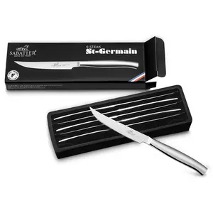 Lion sabatier - coffret 6 steaks forgés lame lisse 11cm - 011282 TU pas cher