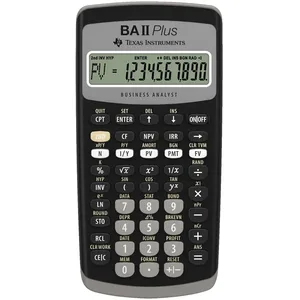 Texas Instruments BA-II-Plus Calculatrice financière 10 chiffres Mémoire 10 Mo