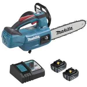 Tronçonneuse d'élagage 18V LXT 25 cm (2x5,0 Ah) - MAKITA DUC254RT2 pas cher