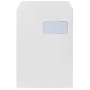 Non communiqué Pochettes administratives 229 x 324 autocollantes avec fenêtre - Blanc - pas cher