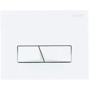Comparateur de prix : Plaque de commande WC Blanc - Pyramid Ingenio - Siamp