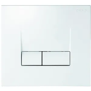 Plaque ue de commande double touche, smarty, blanc Siamp ref.31191010