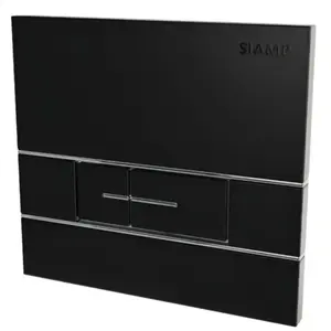 SIAMP Plaque de commande Segment Noir mat réservoirs encastrés Verso 3...Vendu parcdiscount