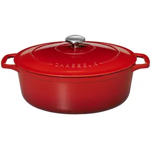 Comparateur de prix : Chasseur - cocotte ovale en fonte émaillée 35cm rubis sublime - puc473558