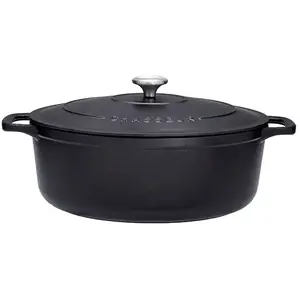 Comparateur de prix : Cocotte ovale 35 cm noir interieur noir - Chasseur - Noir - Fonte émaillée