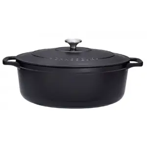 Comparateur de prix : Cocotte ovale en fonte émaillée 33cm noire sublime Chasseur puc473301