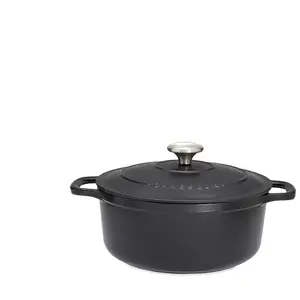 Mini cocotte sublime fonte rond 0,6 L 12 cm noir Chasseur pas cher