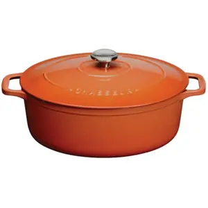 Comparateur de prix : Chasseur Cocotte en fonte ovale 29 cm chestnut PUC472999