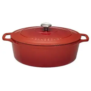 Comparateur de prix : Cocotte ovale en fonte émaillée 29cm rubis Chasseur puc472958