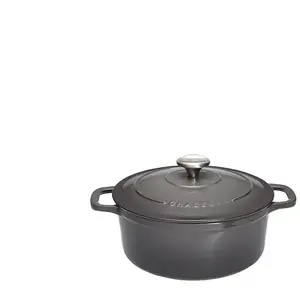 Comparateur de prix : Chasseur - cocotte ronde en fonte émaillée 24cm caviar - puc472489