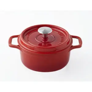 Cocotte ronde en fonte émaillée 32cm rubis Invicta puv402320 pas cher