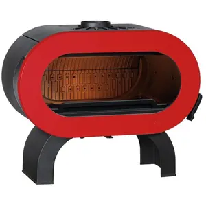 Poêle à Bois Invicta Fifty Plus Arche P647957 Rouge pas cher