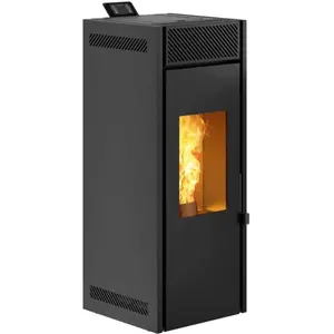 INVICTA Poêle à granulés Nola Style Etanche 8 Wifi noir P644684 pas cher