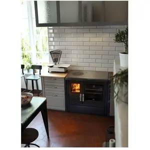 Deville deville - cuisinière à bois 8kw bleu nuit - c086aa06Vendu parabribat