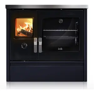 Deville deville - cuisinière à bois 9kw bleu nuit - c086ab-06Vendu parabribat
