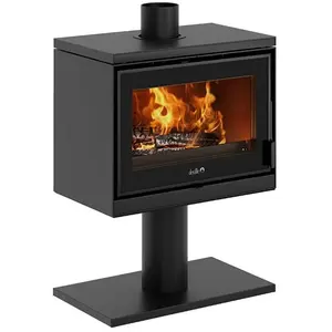 Poêle à Bois Deville Sarra Sur Piedestal Raccordable C077cj-06Vendu parabribat
