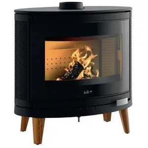 Poêle à Bois Deville Ikari Zen C077bk-10 pas cher