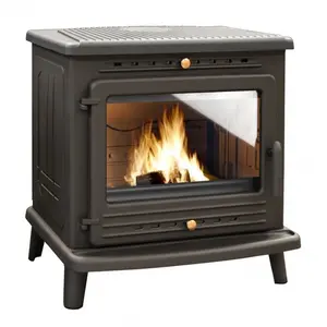 DEVILLE Poêle à bois GALILEE 9 Kw - C077BB.06-B pas cher