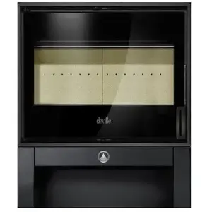 Deville - poêle à bois 8kw acier noir c077bp-06 - leman c077bp-06 pas cher