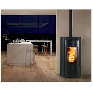 PoÊle À GranulÉs Deville Roselin C077fe-06-ibc6 Noir pas cher