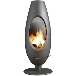 Comparateur de prix : Poêle à bois - INVICTA Ode - 10 KW - Fonte - Bûches 25 cm