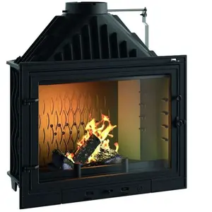Habitat et Jardin Insert "800 Primo" - 84,9 x 79,5 x 49,4 cm - 8 à 18 KW - Anthracite pas cher