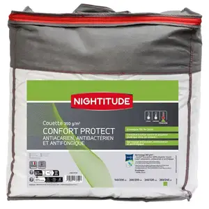 NIGHTITUDE Couette confort protect 260x240 cm CONFORT PROTECT