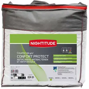 NIGHTITUDE Couette confort protect 140x200 cm CONFORT PROTECT pas cher
