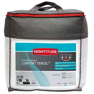 NIGHTITUDE Couette 220x240cm CONFORT TENCEL pas cher