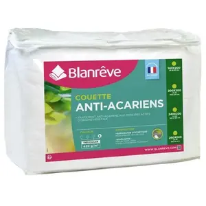 BLANREVE Couette tres chaude Percale - Anti-acariens - 420g/m2 - 140x200cmVendu paramazon