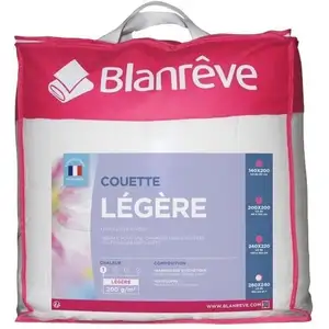 Comparateur de prix : BLANREVE Couette légère en microfibre - 240 x 260 cm - Blanc