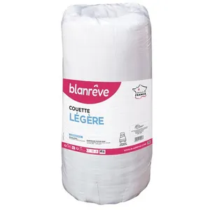 BLANREVE Couette légère en microfibre 200g/m² blanc 260x240 cmVendu parauchan