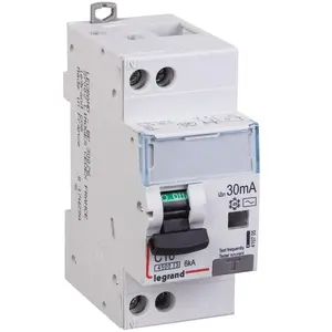 Comparateur de prix : 410705 Legrand Disjoncteur différentiel 16A type AC 30mA - courbe C - DX³4500 1P+N