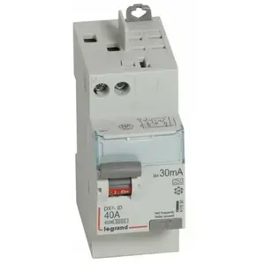 Comparateur de prix : Legrand Interrupteur différentiel bipolaire DX³-ID protection tête de groupe - arrivée haut/départ haut - A, 2, Vis/auto, 40