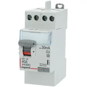 Comparateur de prix : Interrupteur différentiel 2P 40A 30mA Type A Legrand DX³ à vis 411617