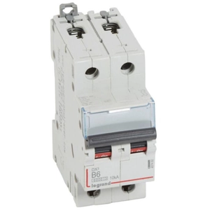 Disjoncteur 6A 25Ka Courbe B Phase Neutre Legrand Dx3 Vis / Vis pas cher
