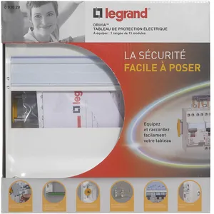 Comparateur de prix : LEGRAND Coffret à équiper 1 rangée 13modules avec borniers 250x250x103.5mm