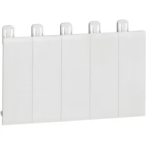 LEGRAND Bande de 5 obturateurs blancs pas cher